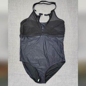 Aqua Couture One Piece High Neck Bathing Suit. 2X